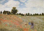 Claude Monet Poppies Blooming, oil